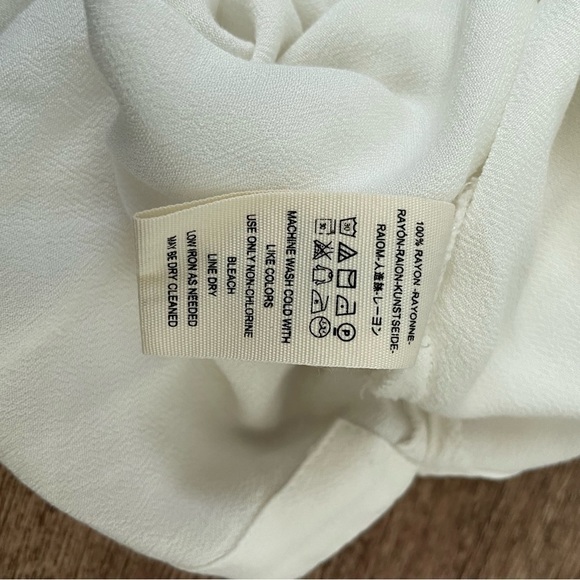 Free People Easy Girl White Bell Sleeve Button Collar Blouse Size Small - Picture 5 of 5